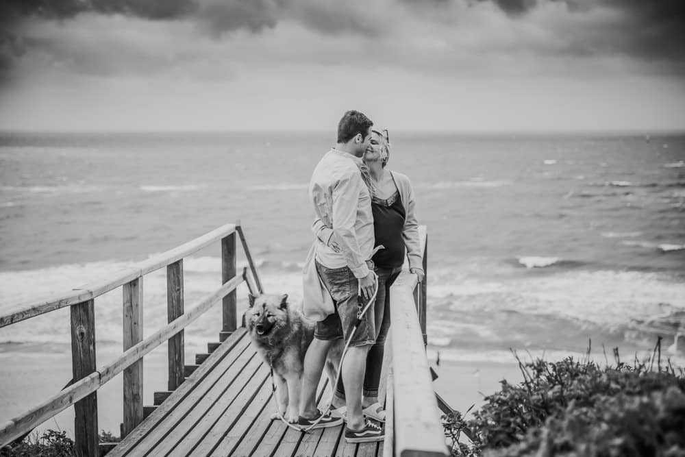 Strand Fotoshooting in den Dünen auf Sylt mit dem Hund