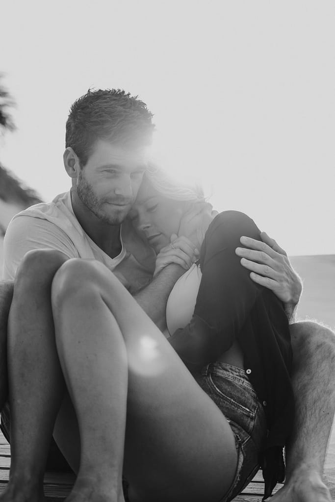 Sonnenuntergangs Prewedding-Fotoshooting - Paarfotos in Kiel und ganz Schleswig-Holstein