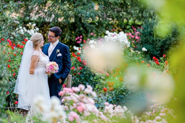 Schöne Hochzeitsfotos für Sommerhochzeit an der Ostsee