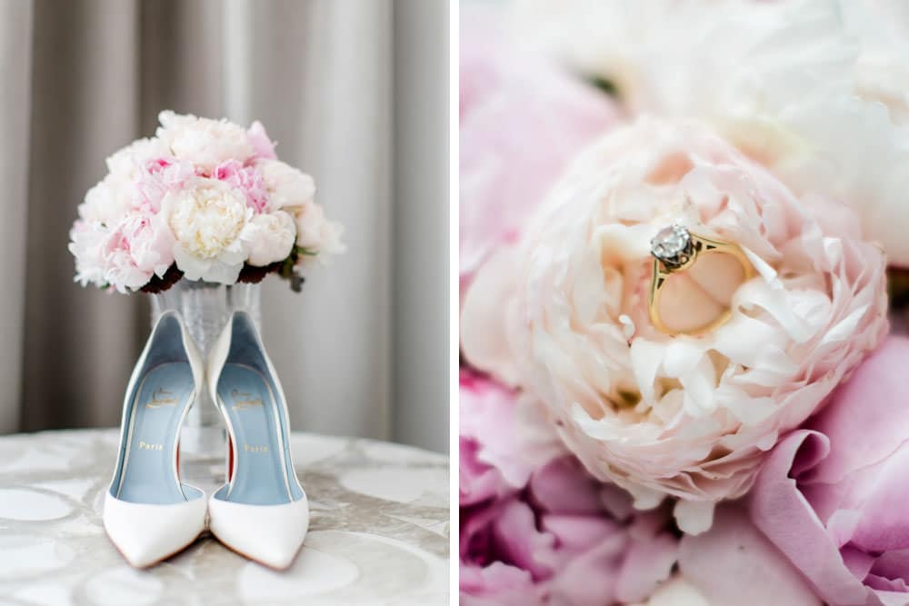 Brautschuhe in der Suite – liebevolle Details beim Getting Ready