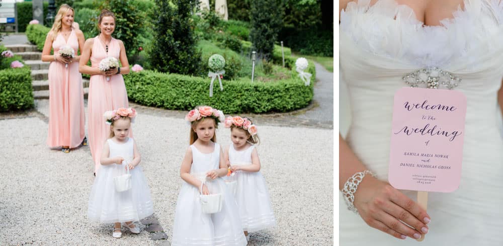 Kinder streuen Blumen vor dem Altar – freie Trauung mit familiärem Charme